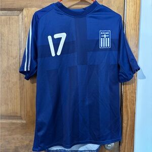 Vintage Gekas Greece #17 Soccer Jersey